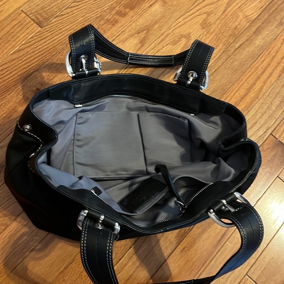 COACH Black Satchel Authentic - Picture 7 of 16